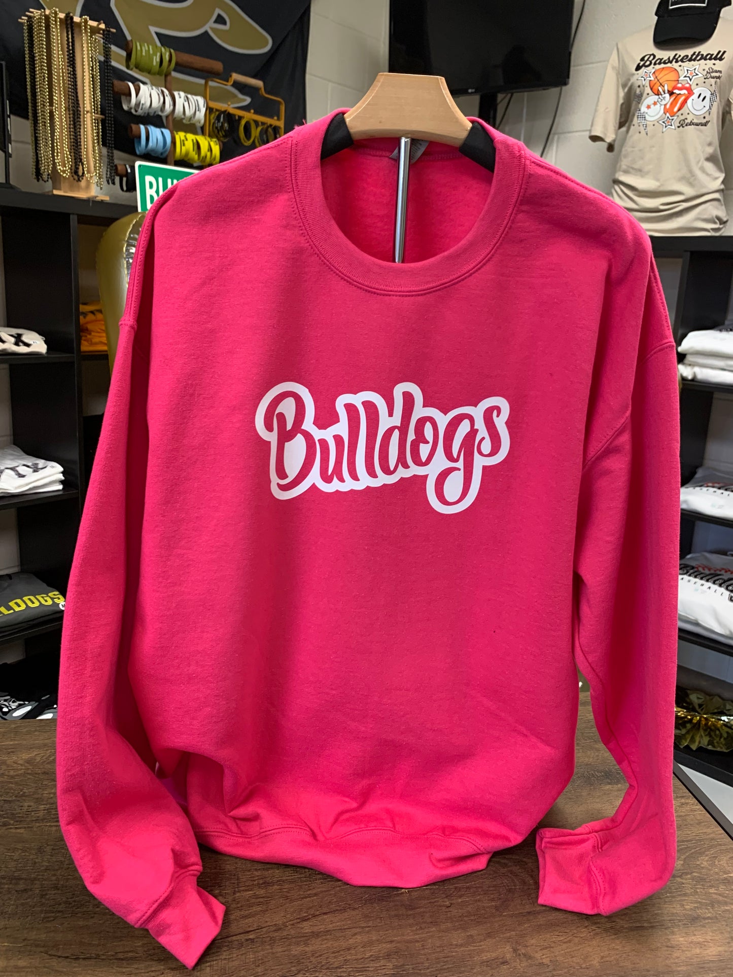 Curvy Bulldogs Crewneck Sweatshirt